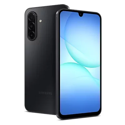 Samsung Galaxy A17 5G shown from the front and back